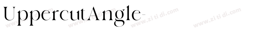 UppercutAngle字体转换