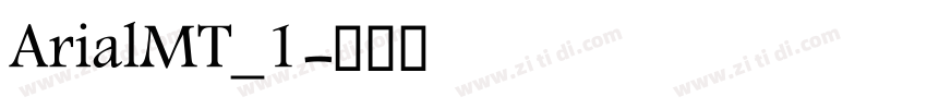 ArialMT_1字体转换