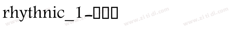 rhythnic_1字体转换