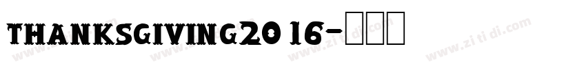 thanksgiving2016字体转换