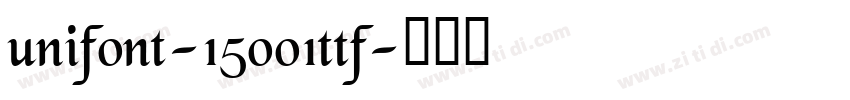 unifont-15001ttf字体转换