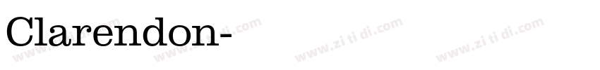 Clarendon字体转换