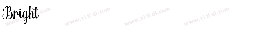 Bright字体转换