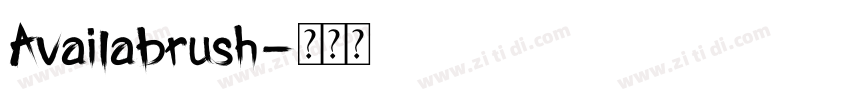Availabrush字体转换