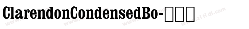 ClarendonCondensedBo字体转换