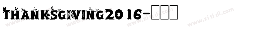thanksgiving2016字体转换