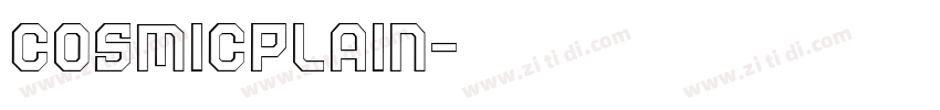 CosmicPlain字体转换