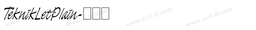 TeknikLetPlain字体转换