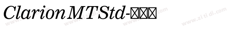 ClarionMTStd字体转换