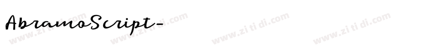 AbramoScript字体转换