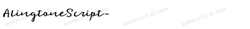 AlingtoneScript字体转换