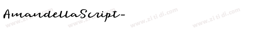 AmandellaScript字体转换