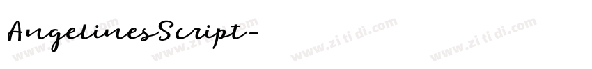 AngelinesScript字体转换