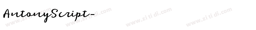 AntonyScript字体转换