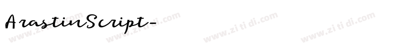 ArastinScript字体转换