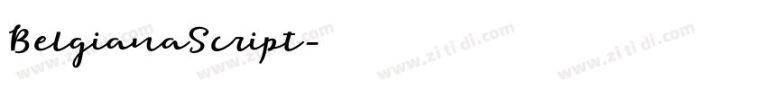 BelgianaScript字体转换