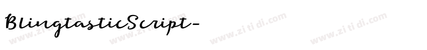 BlingtasticScript字体转换