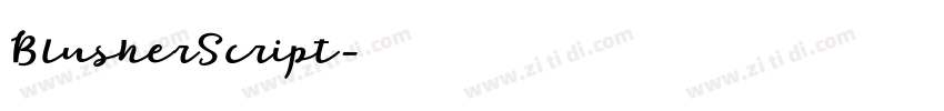 BlusherScript字体转换