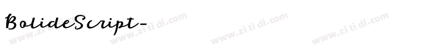 BolideScript字体转换