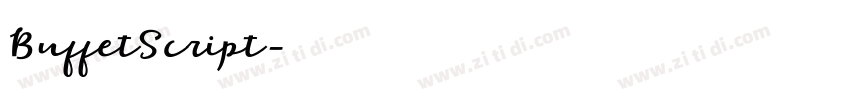 BuffetScript字体转换