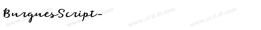 BurguesScript字体转换