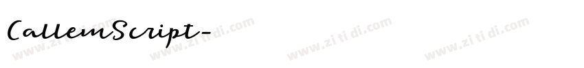 CallemScript字体转换