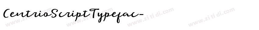 CentrioScriptTypefac字体转换