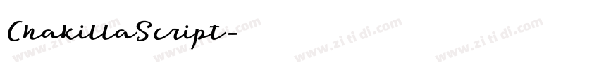 ChakillaScript字体转换 ChakillaScript字体转换