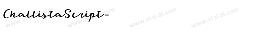 ChallistaScript字体转换