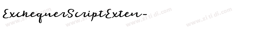 ExchequerScriptExten字体转换