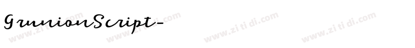 GrunionScript字体转换