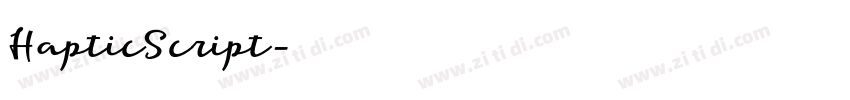 HapticScript字体转换