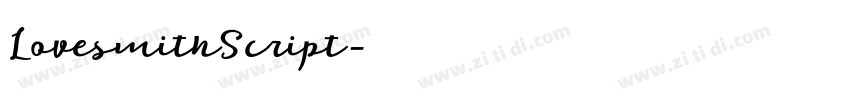 LovesmithScript字体转换