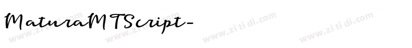 MaturaMTScript字体转换