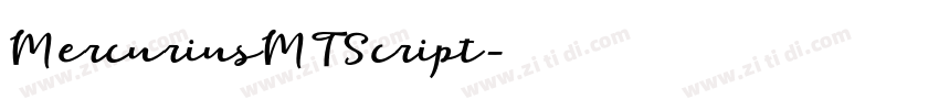 MercuriusMTScript字体转换 MercuriusMTScript字体转换