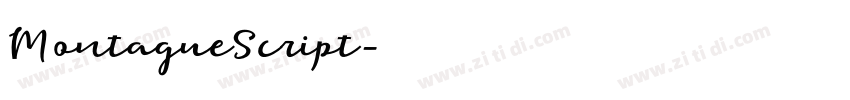 MontagueScript字体转换