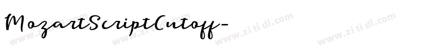 MozartScriptCutoff字体转换