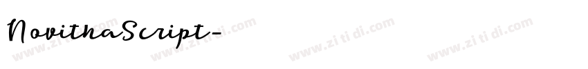 NovithaScript字体转换
