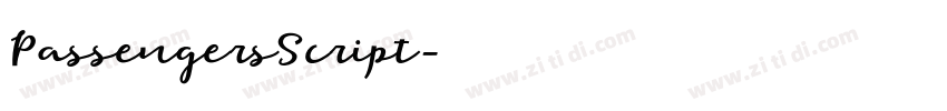 PassengersScript字体转换