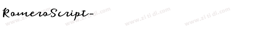 RomeroScript字体转换