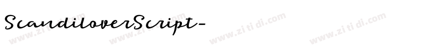 ScandiloverScript字体转换
