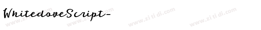 WhitedoveScript字体转换