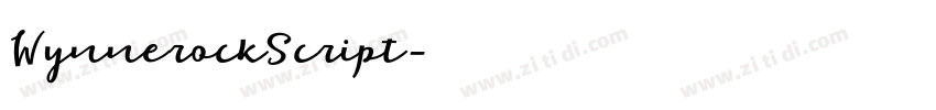 WynnerockScript字体转换