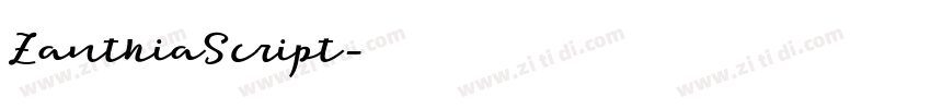 ZanthiaScript字体转换