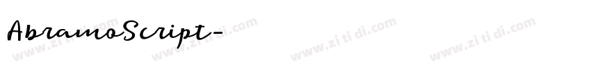 AbramoScript字体转换