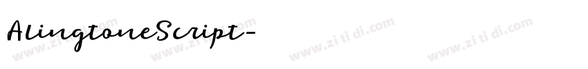 AlingtoneScript字体转换