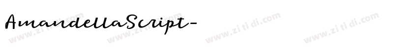 AmandellaScript字体转换