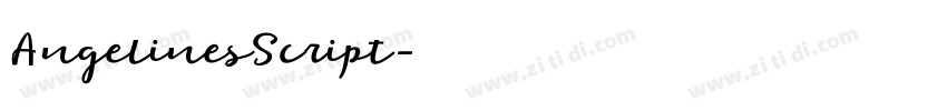 AngelinesScript字体转换