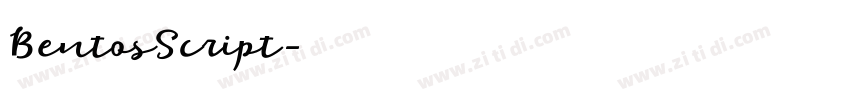 BentosScript字体转换