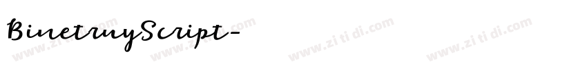 BinetruyScript字体转换
